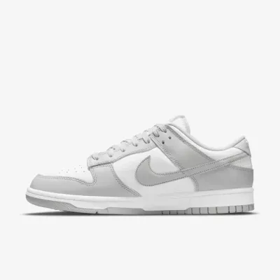 Nike Dunk Low Retro homme blanc gris fog swoosh cuir DD1391-103