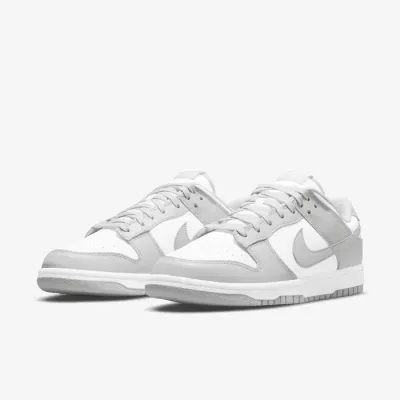 Nike Dunk Low Retro homme blanc gris fog swoosh cuir DD1391-103