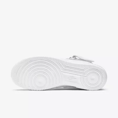 Nike Air Force 1 Mid 07 femme triple white tout blanc scratch velcro DD9625-100