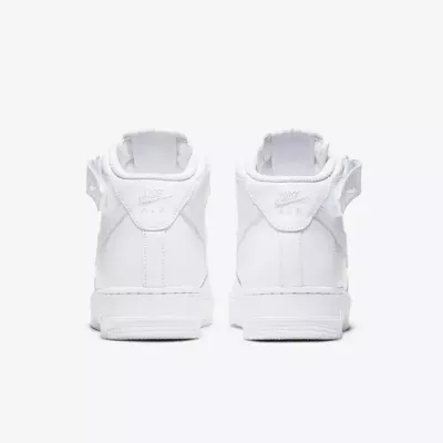 Nike Air Force 1 Mid 07 femme triple white tout blanc scratch velcro DD9625-100