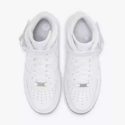Nike Air Force 1 Mid 07 femme triple white tout blanc scratch velcro DD9625-100