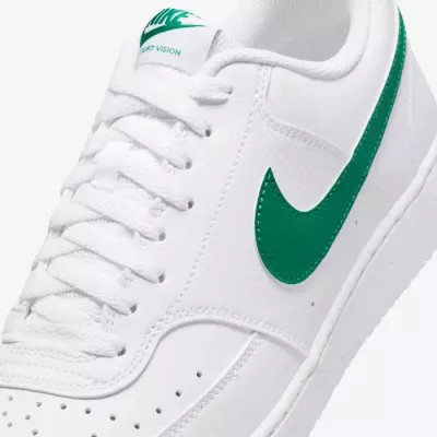 Nike Court Vision Low Next Nature homme blanc swoosh vert malachite DH2987-111