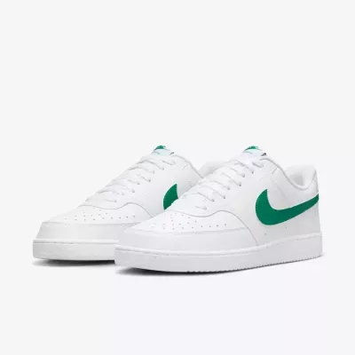 Nike Court Vision Low Next Nature homme blanc swoosh vert malachite DH2987-111