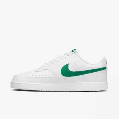 Nike Court Vision Low Next Nature homme blanc swoosh vert malachite DH2987-111