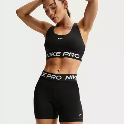 Short Nike Pro 365 femme noir ceinture Nike Pro 5 pouces CZ9831-010