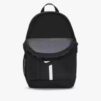 Sac à dos Nike Academy Team noir swoosh blanc poche filet DA2571-010