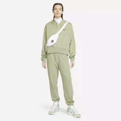 Sweat à capuche oversize Nike Sportswear Jersey femme vert sauge swoosh noir DM6417-386