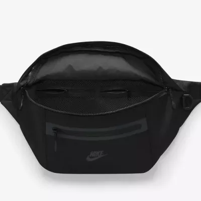Sac banane Nike Elemental Premium noir double poche zippée logo Futura DN2556-010