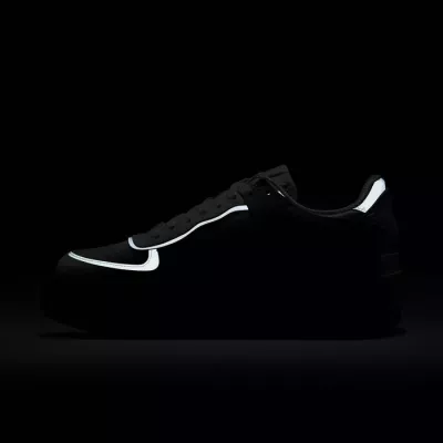 Nike Air Force 1 Shadow femme sail vert sauge swoosh blanc double semelle texture reptile CW2655-001