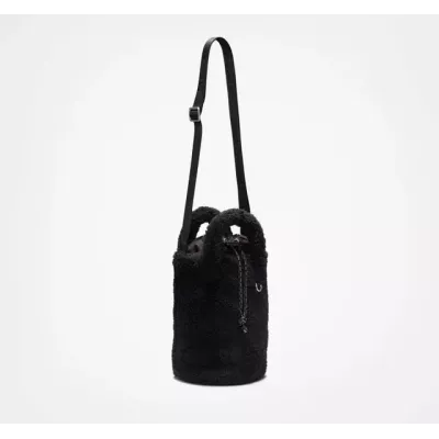 Converse Mini Bucket Bag Seasonal Fabric 10023954-A01 sac seau sherpa 100% polyester noir unisexe bandoulière