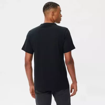 Converse Star Chevron Ocean Tee 10024746-A01 t-shirt graphique coton noir homme imprimé océanique étoile chevron 3D