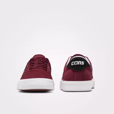 Converse Louie Lopez Pro A06656C sneaker basse 100% daim bordeaux unisexe chevron étoile noir inscription dorée semelle blanche