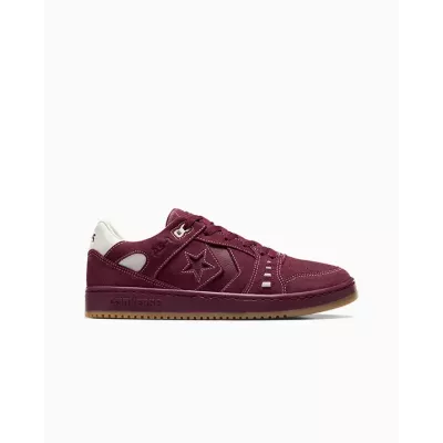 Converse AS-1 Pro A06658C sneaker basse daim cuir bordeaux unisexe ton sur ton semelle gum caramel design Alexis Sablone