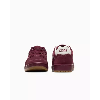 Converse AS-1 Pro A06658C sneaker basse daim cuir bordeaux unisexe ton sur ton semelle gum caramel design Alexis Sablone