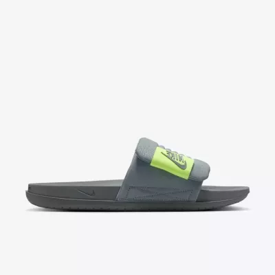 Claquettes Nike Offcourt Adjust homme gris et vert DQ9624-006