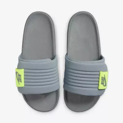 Claquettes Nike Offcourt Adjust homme gris et vert DQ9624-006