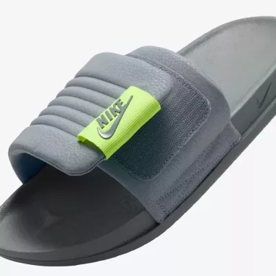 Claquettes Nike Offcourt Adjust homme gris et vert DQ9624-006