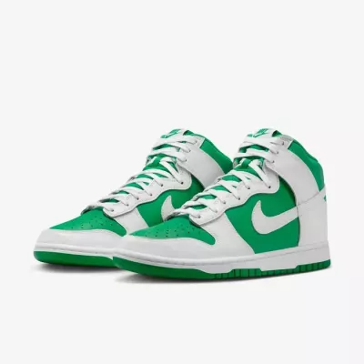 Baskets montantes Nike Dunk High Retro homme vert et blanc DV0829-300