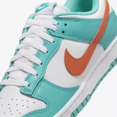 Baskets Nike Dunk Low Retro homme blanc turquoise et orange DV0833-102