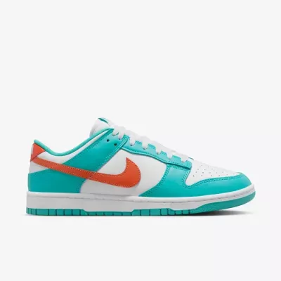 Baskets Nike Dunk Low Retro homme blanc turquoise et orange DV0833-102