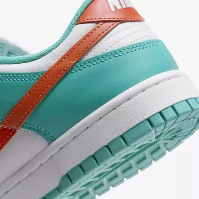 Baskets Nike Dunk Low Retro homme blanc turquoise et orange DV0833-102
