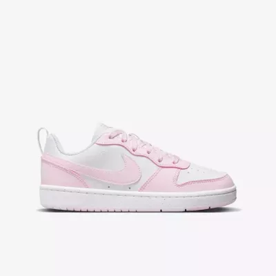 Baskets Nike Court Borough Low Recraft fille blanc et rose DV5456-105