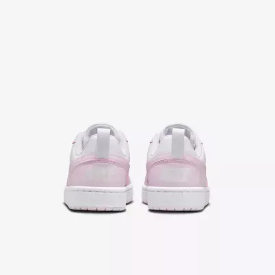 Baskets Nike Court Borough Low Recraft fille blanc et rose DV5456-105