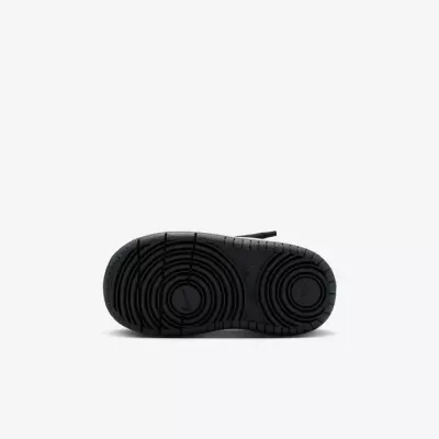 Baskets Nike Court Borough Low Recraft bébé noir blanc et doré DV5458-008