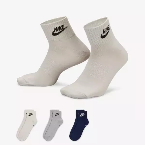 EVERYDAY ESSENTIAL ANKLE SOCKS (3 PAIRS)