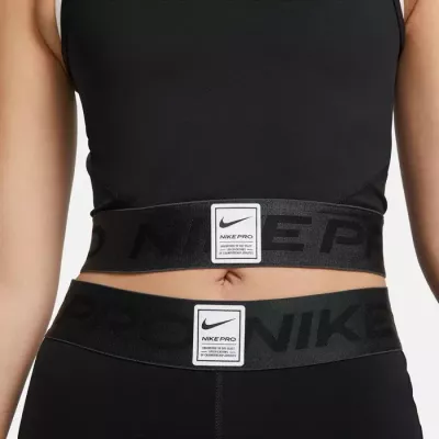 Débardeur crop top Nike Pro Dri-FIT Graphic femme noir DQ5593-010
