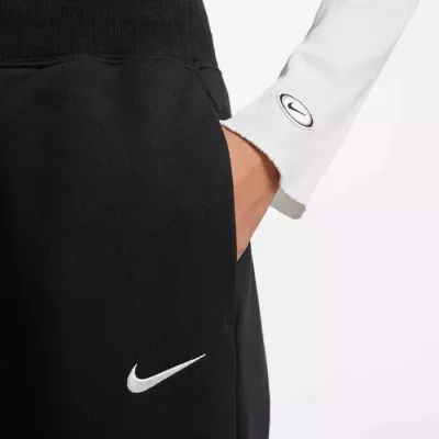Pantalon Nike Sportswear Phoenix Fleece taille haute coupe large femme noir DQ5615-010