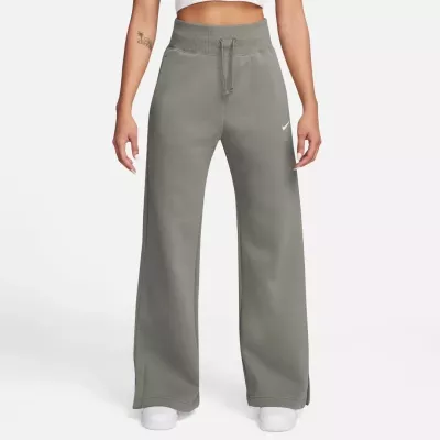 Pantalon Nike Sportswear Phoenix Fleece taille haute coupe large femme vert sauge DQ5615-320