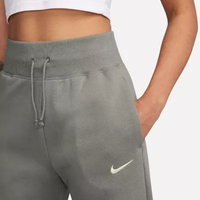 Pantalon Nike Sportswear Phoenix Fleece taille haute coupe large femme vert sauge DQ5615-320