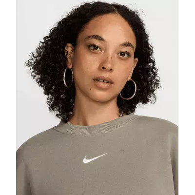 Sweat Nike Sportswear Phoenix Fleece col rond oversize femme vert sauge DQ5733-320