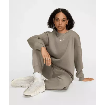 Sweat Nike Sportswear Phoenix Fleece col rond oversize femme vert sauge DQ5733-320