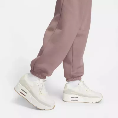 Pantalon de jogging Nike Sportswear Phoenix Fleece taille haute coupe oversize femme rose poudré DQ5887-208