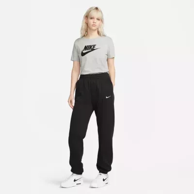 T-shirt Nike Sportswear Club Essentials DX7906-063 gris femme avec coupe décontractée et logo Futura