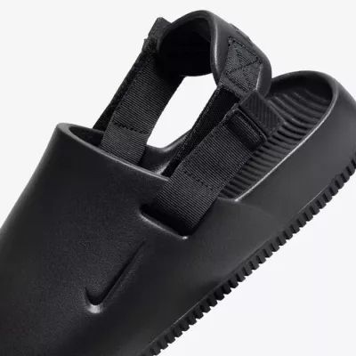 Mules Nike FD5131-001 noires avec mousse monobloc et bride arrière amovible