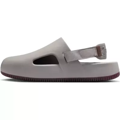 Mules Nike FD5131-005 grises avec mousse confortable et semelle adhérente