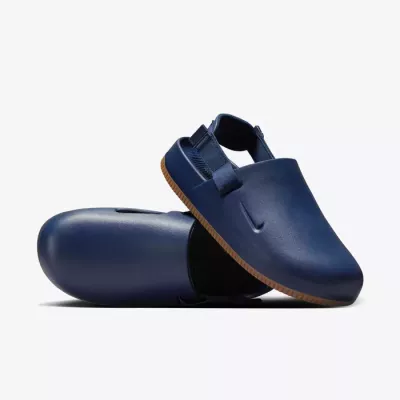 Mules Nike FD5131-400 bleu marine avec mousse confortable et bride arrière réglable