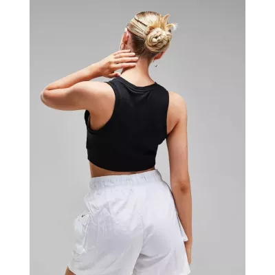 Débardeur Nike FB8279-010 noir femme en 61 % polyester, 30 % lyocell et 9 % élasthanne