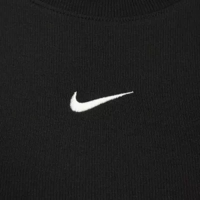 Débardeur Nike FB8279-010 noir femme en 61 % polyester, 30 % lyocell et 9 % élasthanne