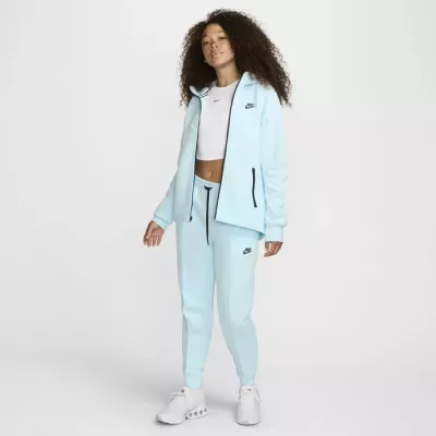 Pantalon Nike Tech Fleece FB8330-474 bleu femme avec tissu premium et coupe moderne ajustée