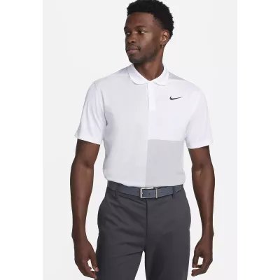 Polo Nike Victory+ FD5827-100 blanc en maille piquée respirante avec technologie Dri-FIT