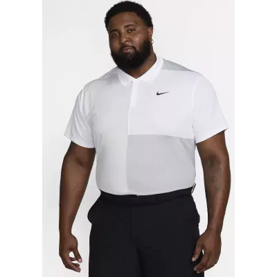Polo Nike Victory+ FD5827-100 blanc en maille piquée respirante avec technologie Dri-FIT