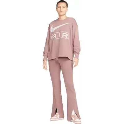 Sweat Nike Sportswear FN1897-208 mauve femme avec coupe oversize et design rétro revisité