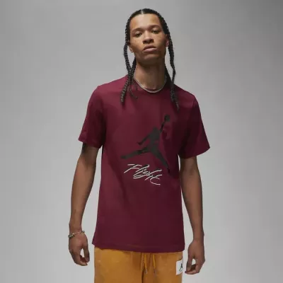 T-shirt Jordan Essentials Jumpman homme bordeaux DQ7376-680