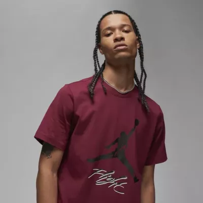 T-shirt Jordan Essentials Jumpman homme bordeaux DQ7376-680