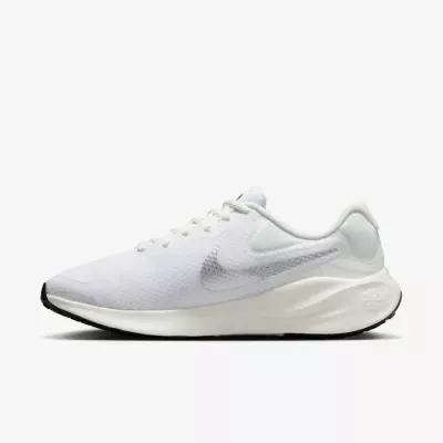 Nike Revolution 7 FB2208-101 blanche avec semelle amortissante et confort optimal pour le running