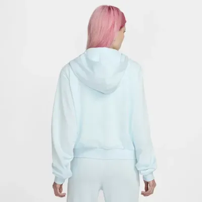 Nike Sportswear Chill Terry sweat zippé à capuche loose femme bleu glace FN2415-474